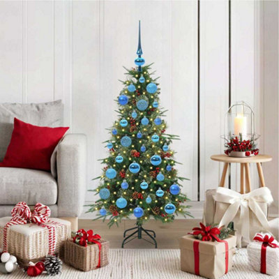 B&Q -  Artificial Hinged Christmas Tree Green 120 Cm Pe And Pvc