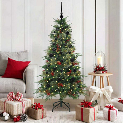 Vidaxl Artificial Hinged Christmas Tree Green 150 Cm Pe And Pvc from B&Q