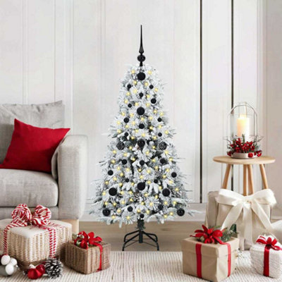 Vidaxl Artificial Hinged Christmas Tree White 120 Cm Pe And Pvc from B&Q