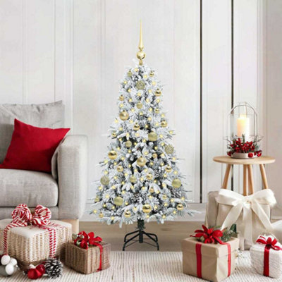 Vidaxl Artificial Hinged Christmas Tree White 120 Cm Pe And Pvc from B&Q