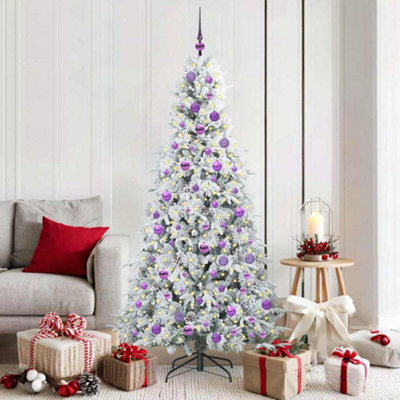 Vidaxl Green Artificial Hinged Christmas Tree 180 Cm Pe And Pvc