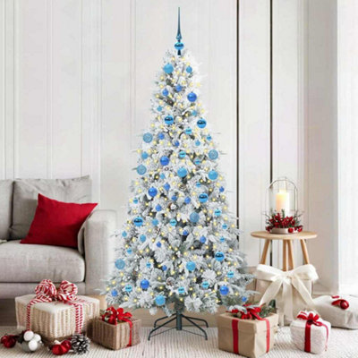Vidaxl Artificial Hinged Christmas Tree White 180 Cm Pe And Pvc from B&Q