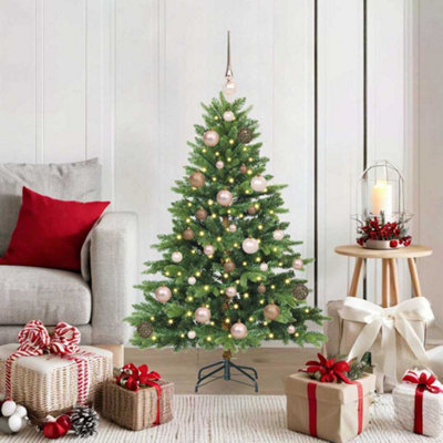 Vidaxl Green Artificial Christmas Tree With 150 Leds 120 Cm Pe And Pvc