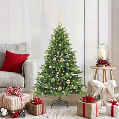 Vidaxl Green Artificial Christmas Tree With 150 Leds 120 Cm Pe And Pvc