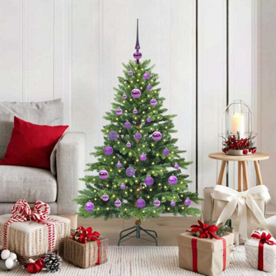 Vidaxl Green Artificial Christmas Tree With 150 Leds 120 Cm Pe And Pvc