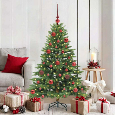 Vidaxl Green Artificial Christmas Tree With 150 Leds 150 Cm Pe And Pvc