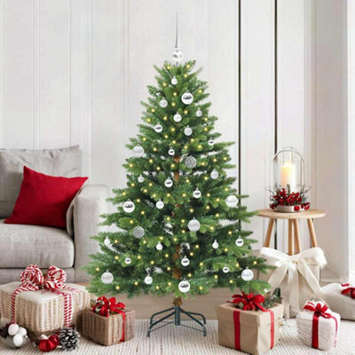 Vidaxl Green Artificial Christmas Tree With 150 Leds 150 Cm Pe And Pvc