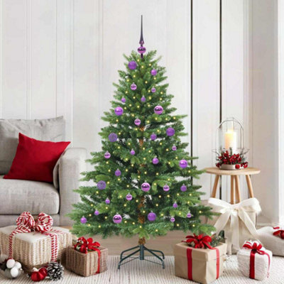Vidaxl Green Artificial Christmas Tree With 150 Leds 150 Cm Pe And Pvc