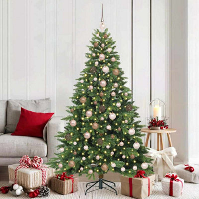 Vidaxl Green Artificial Christmas Tree With 300 Leds 180 Cm Pe And Pvc