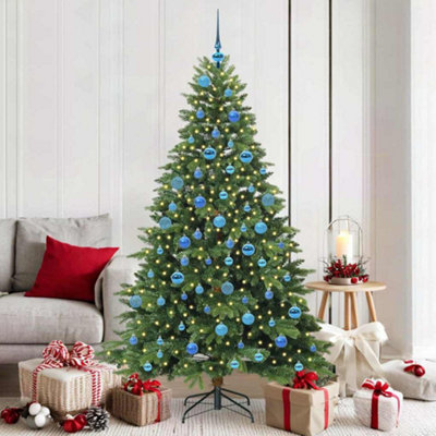Vidaxl Green Artificial Christmas Tree With 300 Leds 180 Cm Pe And Pvc