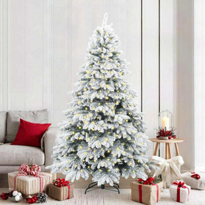 Vidaxl Green Artificial Christmas Tree With 300 Leds 210 Cm Pe And Pvc