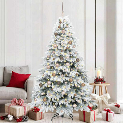 Vidaxl Green Artificial Christmas Tree With 300 Leds 210 Cm Pe And Pvc