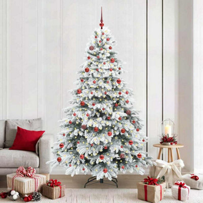 Vidaxl Green Artificial Christmas Tree With 300 Leds 210 Cm Pe And Pvc