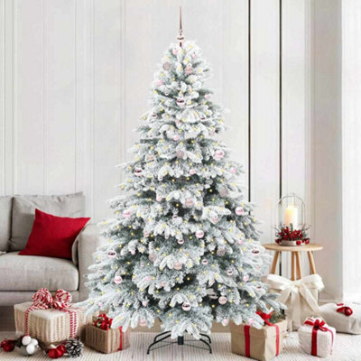 Vidaxl Green Artificial Christmas Tree With 300 Leds 210 Cm Pe And Pvc