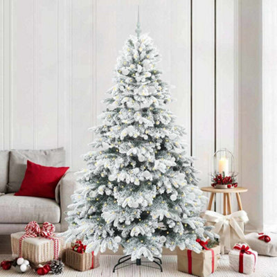 Vidaxl Green Artificial Christmas Tree With 300 Leds 210 Cm Pe And Pvc