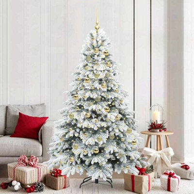 Vidaxl Green Artificial Christmas Tree With 300 Leds 210 Cm Pe And Pvc