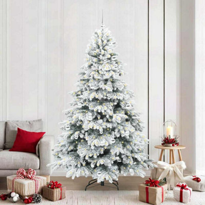 Vidaxl Green Artificial Christmas Tree With 300 Leds 210 Cm Pe And Pvc