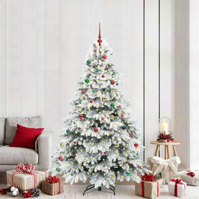 Vidaxl Green Artificial Christmas Tree With 300 Leds 210 Cm Pe And Pvc