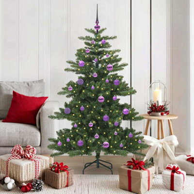Vidaxl Artificial Hinged Christmas Tree With 150 Leds 150 Cm Pvc