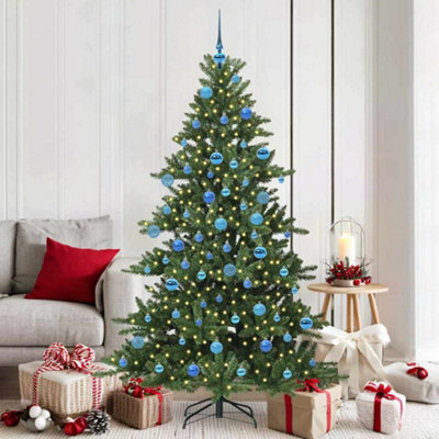 Vidaxl Artificial Hinged Christmas Tree With 300 Leds 180 Cm Pvc