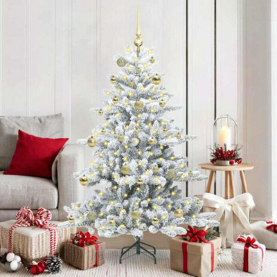 Vidaxl Artificial Hinged Christmas Tree With 150 Leds 150 Cm Pvc