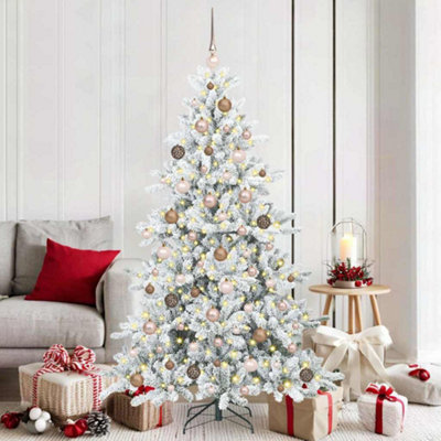Vidaxl Artificial Hinged Christmas Tree With 300 Leds 180 Cm Pvc