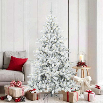 Vidaxl Artificial Hinged Christmas Tree With 300 Leds 180 Cm Pvc