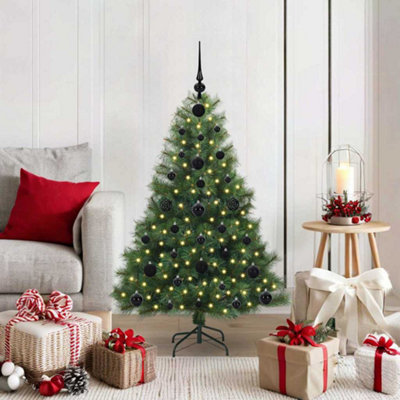 Vidaxl Artificial Christmas Tree With 150 Leds Green 120 Cm Pe And Pvc