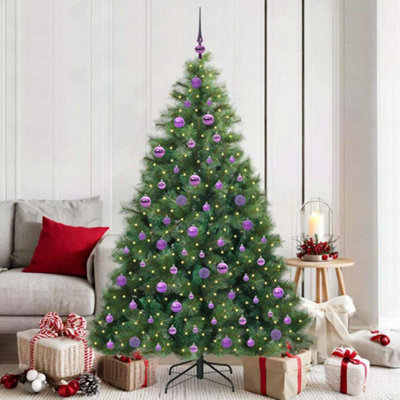 Vidaxl Artificial Christmas Tree With 300 Leds Green 180 Cm Pe And Pvc from B&Q