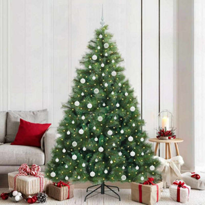 Vidaxl Artificial Christmas Tree With 300 Leds Green 210 Cm Pe And Pvc from B&Q