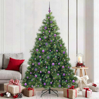 Vidaxl Artificial Christmas Tree With 300 Leds Green 210 Cm Pe And Pvc from B&Q