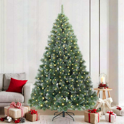 Vidaxl Artificial Christmas Tree With 300 Leds Green 210 Cm Pe And Pvc from B&Q