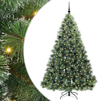 Vidaxl Artificial Christmas Tree With 300 Leds Green 210 Cm Pe And Pvc