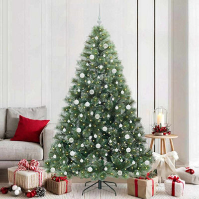 Vidaxl Artificial Christmas Tree With 300 Leds Green 210 Cm Pe And Pvc from B&Q