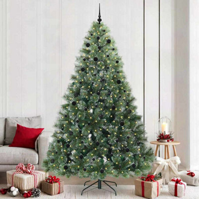 Vidaxl Artificial Christmas Tree With 300 Leds Green 240 Cm Pe And Pvc from B&Q