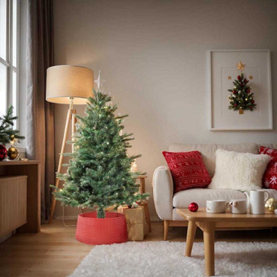 Vidaxl Christmastreeskirt Red Ã 65 X 24 Cm Plastic - Image 4