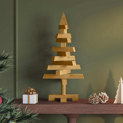 Vidaxl Christmas Trees With Stand Brown 60 Cm Solid Pine Wood