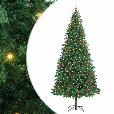 Vidaxl Green Artificial Christmas Tree With 300 Leds With Stand 300 Cm