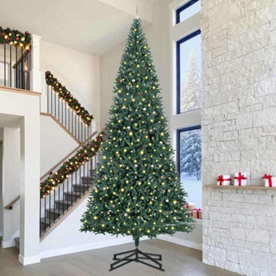 Vidaxl Artificial Pre-Lit Christmas Tree With Ball Set Green 500 Cm - Image 3