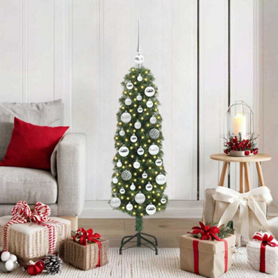 Vidaxl Green Artificial Christmas Tree With 150 Leds With Stand 120 Cm