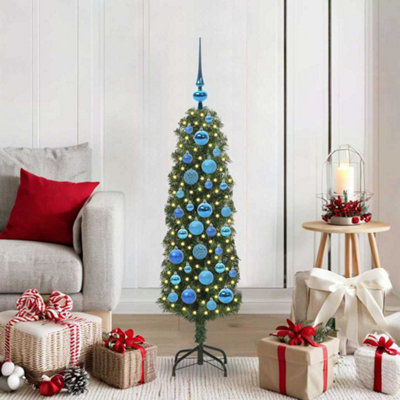 Vidaxl Green Artificial Christmas Tree With 150 Leds With Stand 120 Cm