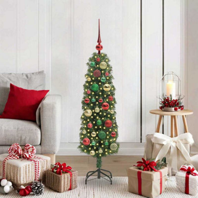 Vidaxl Artificial Christmas Tree With 150 Leds With Stand Green 120 Cm