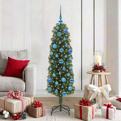 Vidaxl Green Artificial Christmas Tree With 150 Leds With Stand 150 Cm