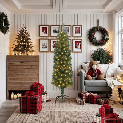 Vidaxl Artificial Christmas Tree With 300 Leds With Stand Green 180 Cm from B&Q