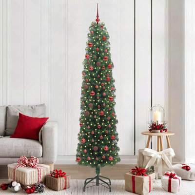 Vidaxl Green Artificial Christmas Tree With 300 Leds With Stand 210 Cm