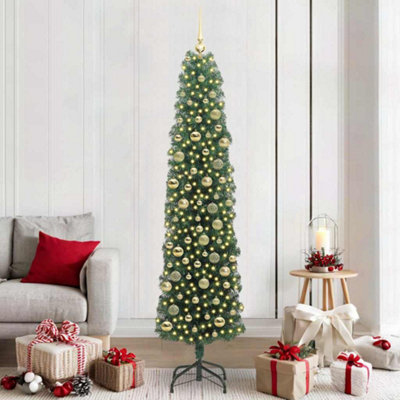 Vidaxl Green Artificial Christmas Tree With 300 Leds With Stand 210 Cm