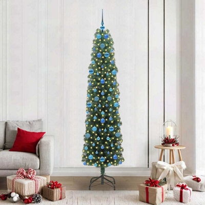 Vidaxl Green Artificial Christmas Tree With 300 Leds With Stand 210 Cm