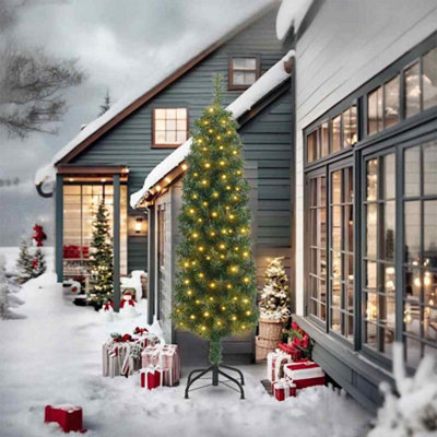 Vidaxl Artificial Christmas Tree With 300 Leds With Stand Green 240 Cm from B&Q