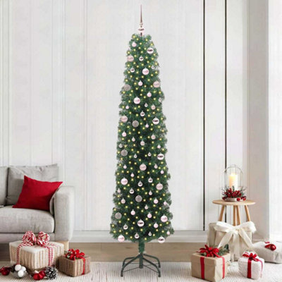 Vidaxl Artificial Christmas Tree With 300 Leds With Stand Green 240 Cm
