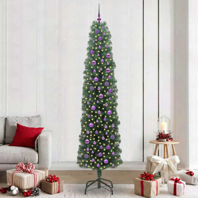 Vidaxl Green Artificial Christmas Tree With 300 Leds With Stand 240 Cm